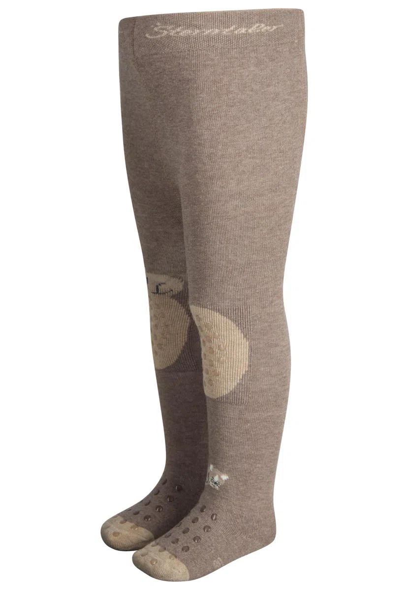 Sterntaler Collant per gattonare fattoria, Marrone melange, 74