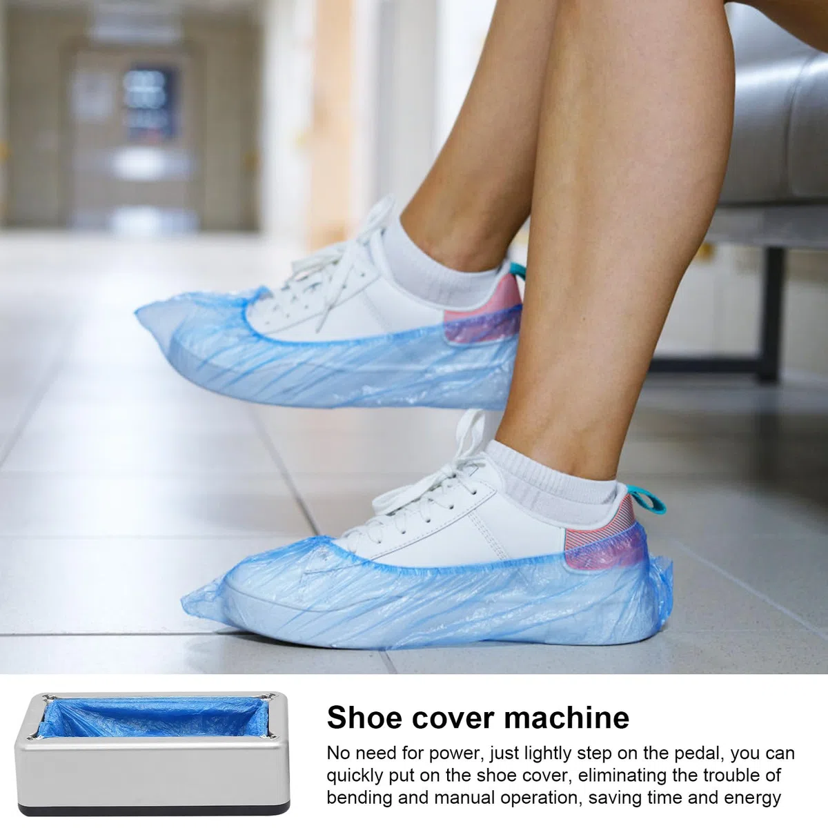 Macchina Copriscarpe Automatico Usa E Getta, Distributore Copriscarpe Monouso Con 100 Copriscarpes Usa E Getta, Per Macchina Copriscarpes Monouso, Per Interni, Casa, Ufficio, Supermercato
