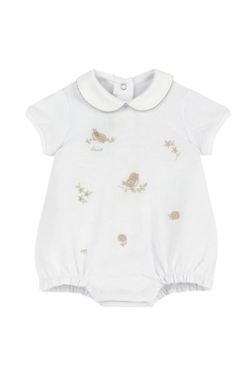 Chicco Pagliaccetto Elegante, In Cotone, Apertura Su Schiena E A Patello Pigiamino per bambino e neonato Bimba 0-24 (Pacco da 1)