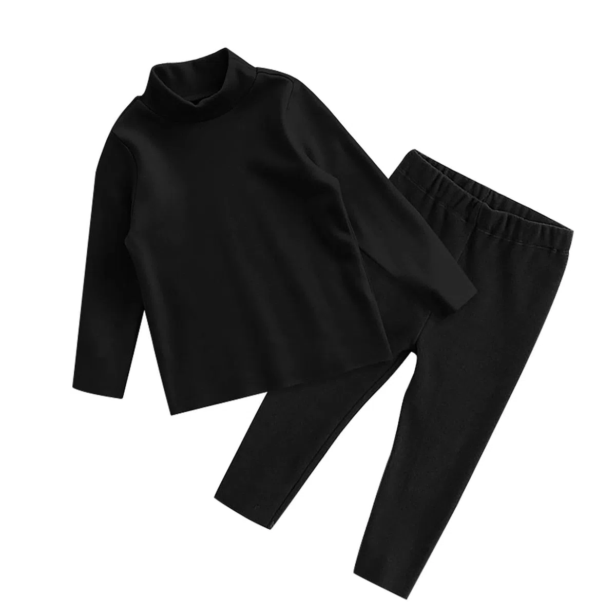 FGUUTYM Set di biancheria intima termica per ragazze e ragazze in inverno e inverno, colletto medio lungo, Homewear, set di 2 pezzi, set di abbigliamento per ragazze 74
