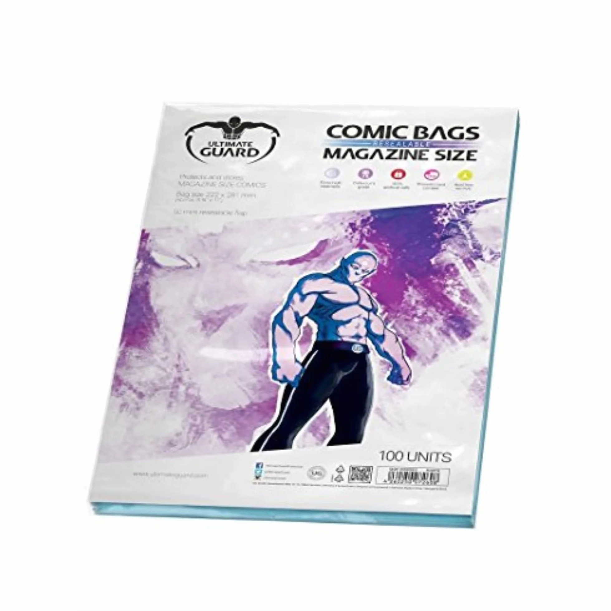 Ultimate Guard UGD020012 - Borsa fumetti, colore: Trasparente