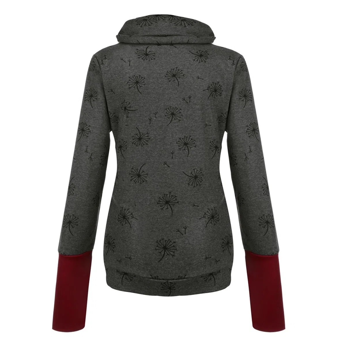 Maglione da donna per allattamento, invernale, caldo, cotone, a maniche lunghe, con stampa a doppio strato, per allattamento
