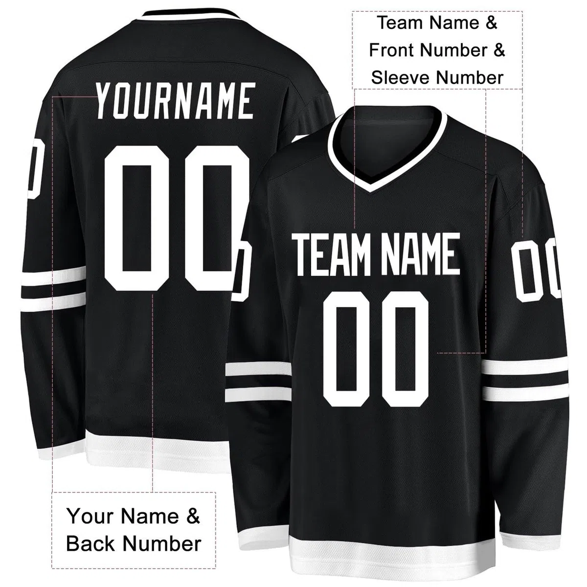 Maglie da Hockey Personalizzate, Maglie da Hockey Personalizzate con Nomi/Squadre/Numeri, Maglie da Hockey con Nomi Sono Adatte Come Regalo per Adulti!