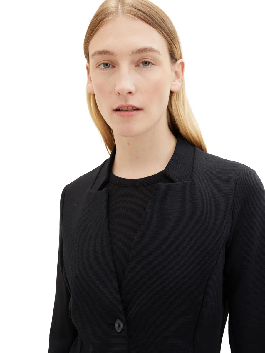 Tom Tailor 1043867 Cosy Blazer con Tasche Donna