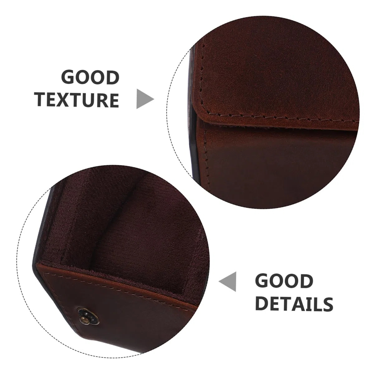 Mikikit Custodia Da Viaggio Per Orologi in Pelle Rotolo Design Esagonale Retrò Protezione Da Urti Interno Morbido Organizer Per Gioielli Per Uomo e Donna