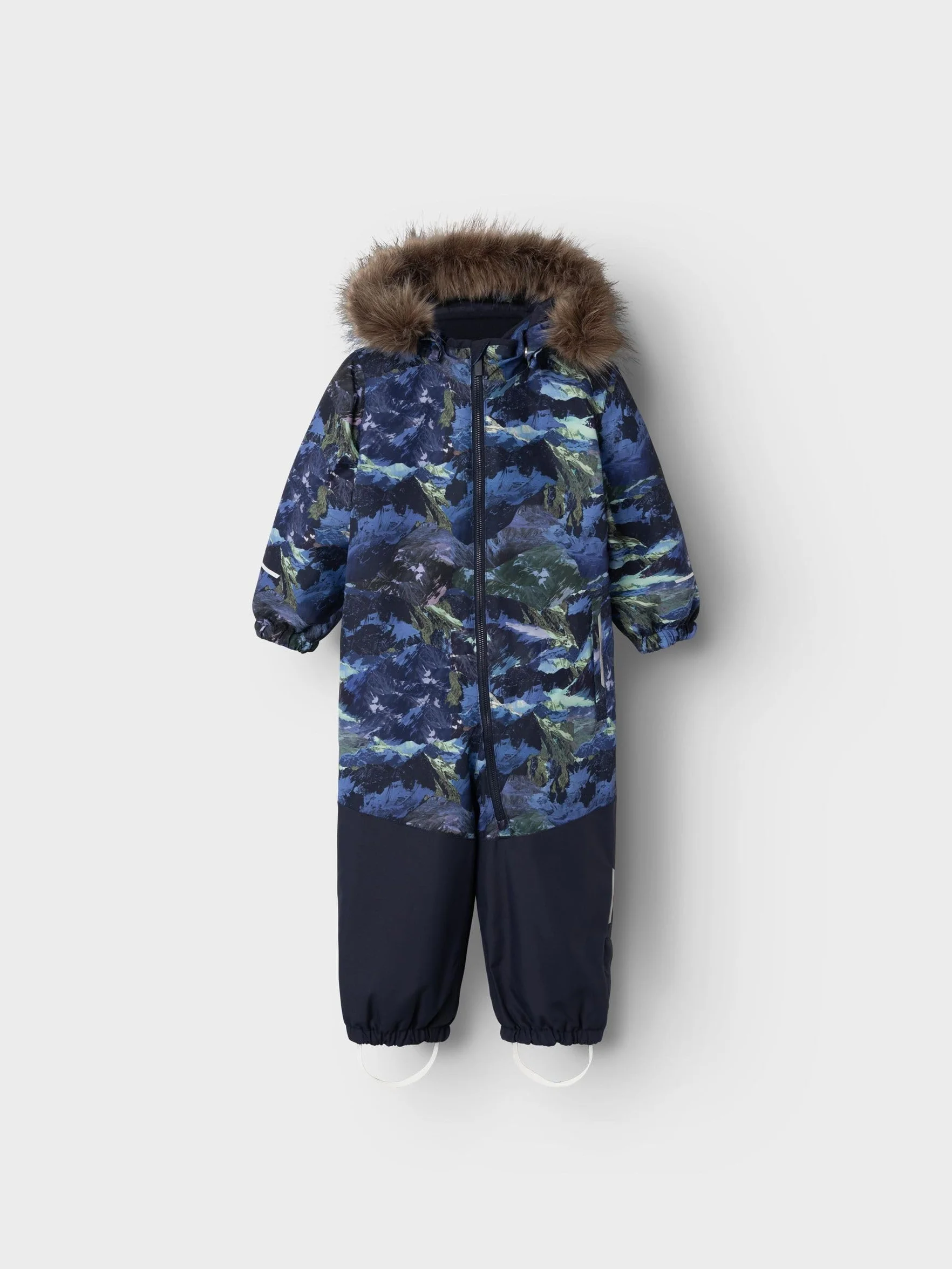 NAME IT Nmmsnow10 Suit Line Aop Fo Tuta da sci Bambini e ragazzi