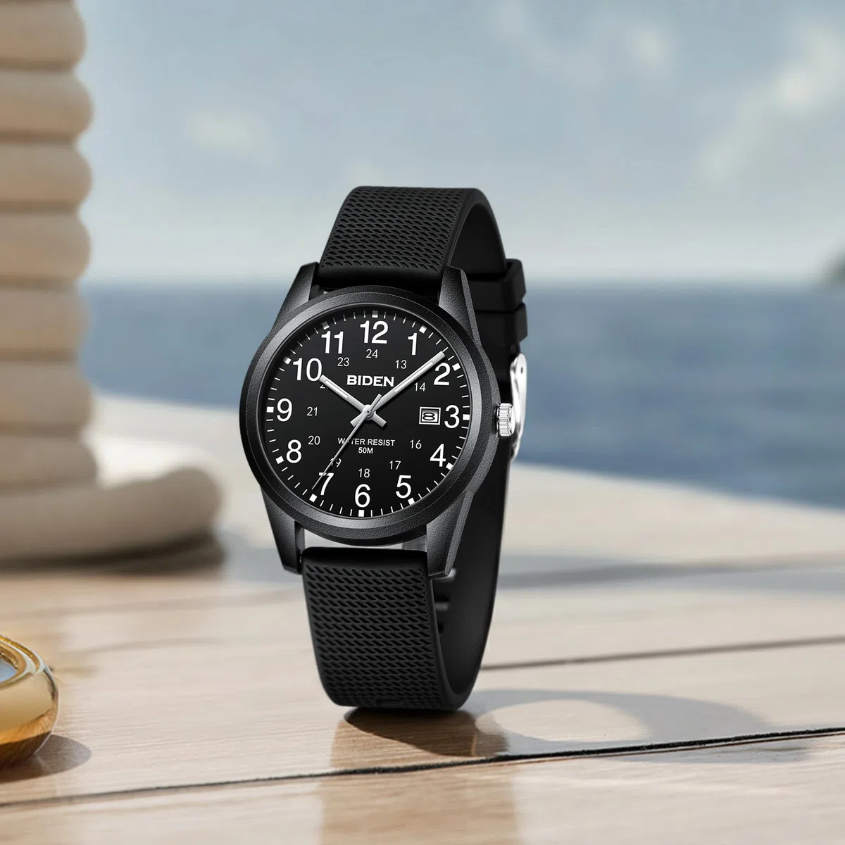 LN LENQIN Orologio Uomo Orologio Analogico al Quarzo da Uomo Impermeabile Casual d'affari di Moda Luminoso Orologio Polso da Uomo Con Data e Cinturino in Silicone