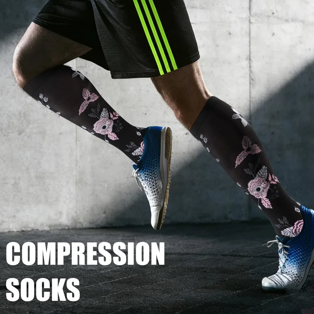 DiULi 3 Paia Calze a Compressione per Donna e Uomo Circolazione Miglior Supporto alla per Atletica,Corsa,Ciclismo,Viaggi