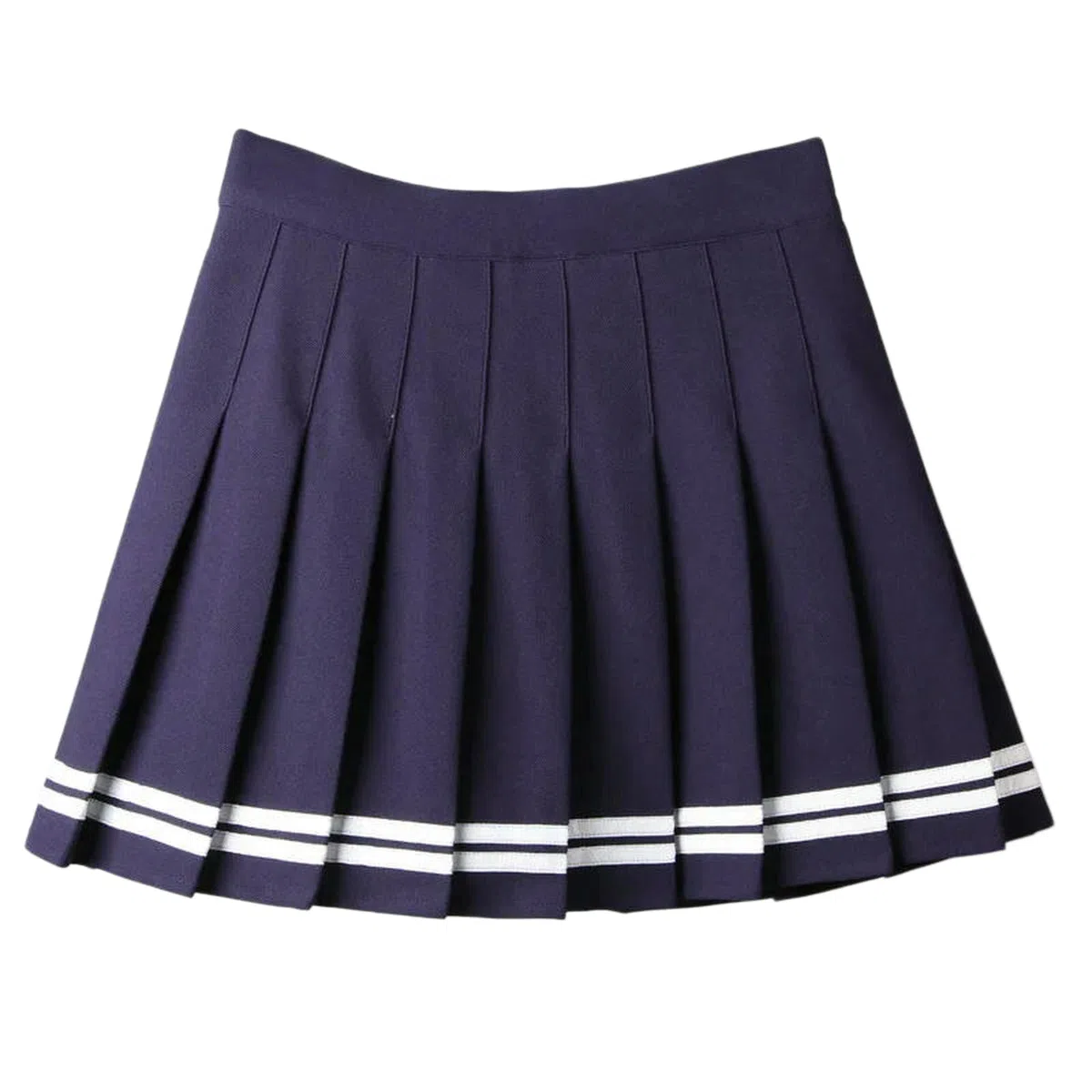 Gonna A Pieghe,Gonna Kawaii Preppy, Gonna A Trapezio A Pieghe A Vita Alta da Donna