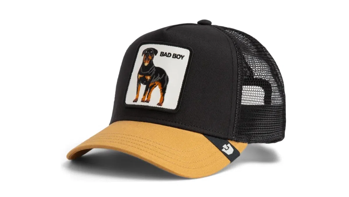 Goorin Bros. Cappello Bad Boy Trucker cap Misto Poliestere Nero/Giallo Unisex