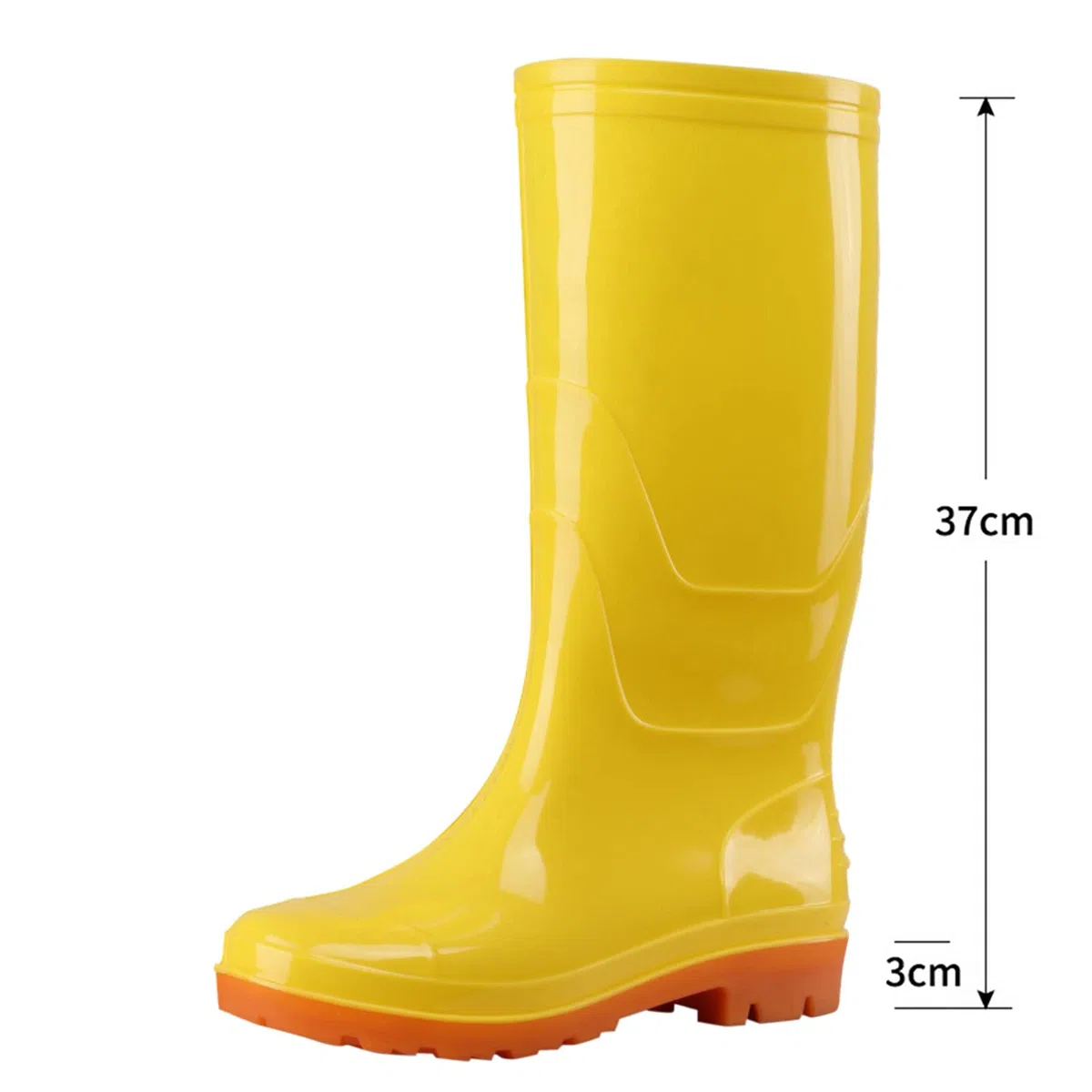 Generisch Stivali di gomma unisex alti PVC antiscivolo impermeabili comodi eleganti stivali impermeabili