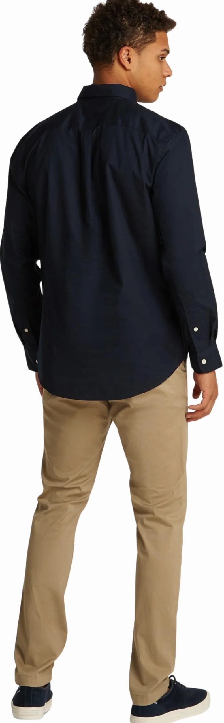Tommy Hilfiger Uomo Camicia Flex Poplin Mini Tartan Shirt con Colletto a Punta