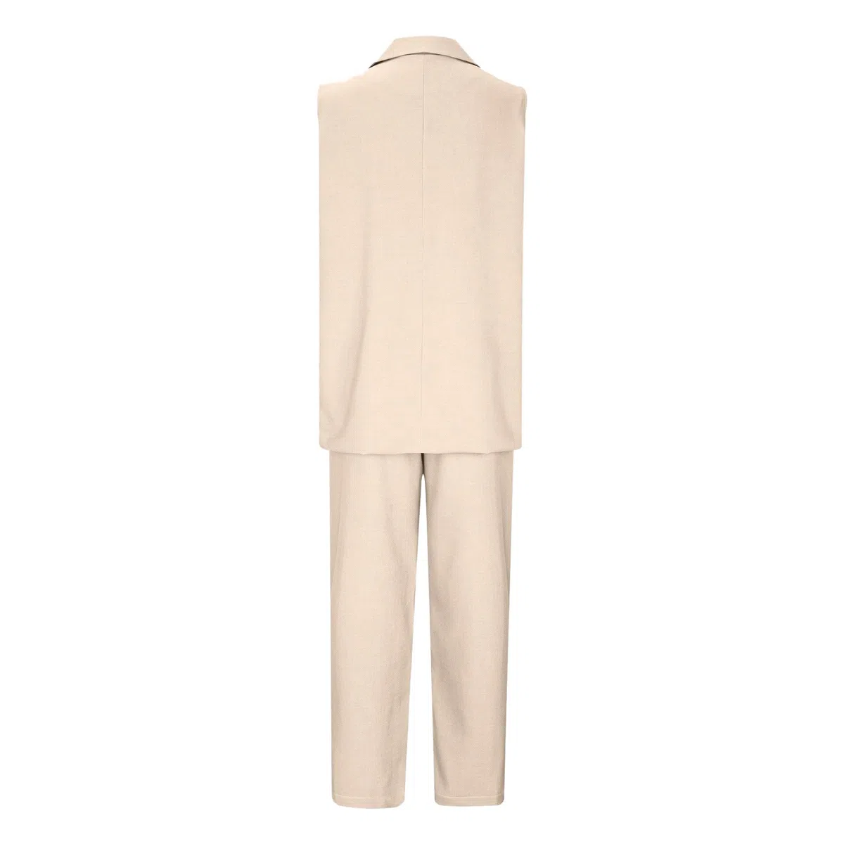Set di 2 pezzi da donna in cotone con top e pantaloni per sport, fitness, yoga, palestra, abbigliamento chic, uscita città, ufficio, casual, elegante, moderno, A106