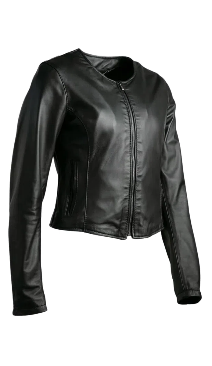 BARONE giubbotto pelle donna estivo - giacca pelle corta donna - vera pelle Made in italy IRENE CORTO
