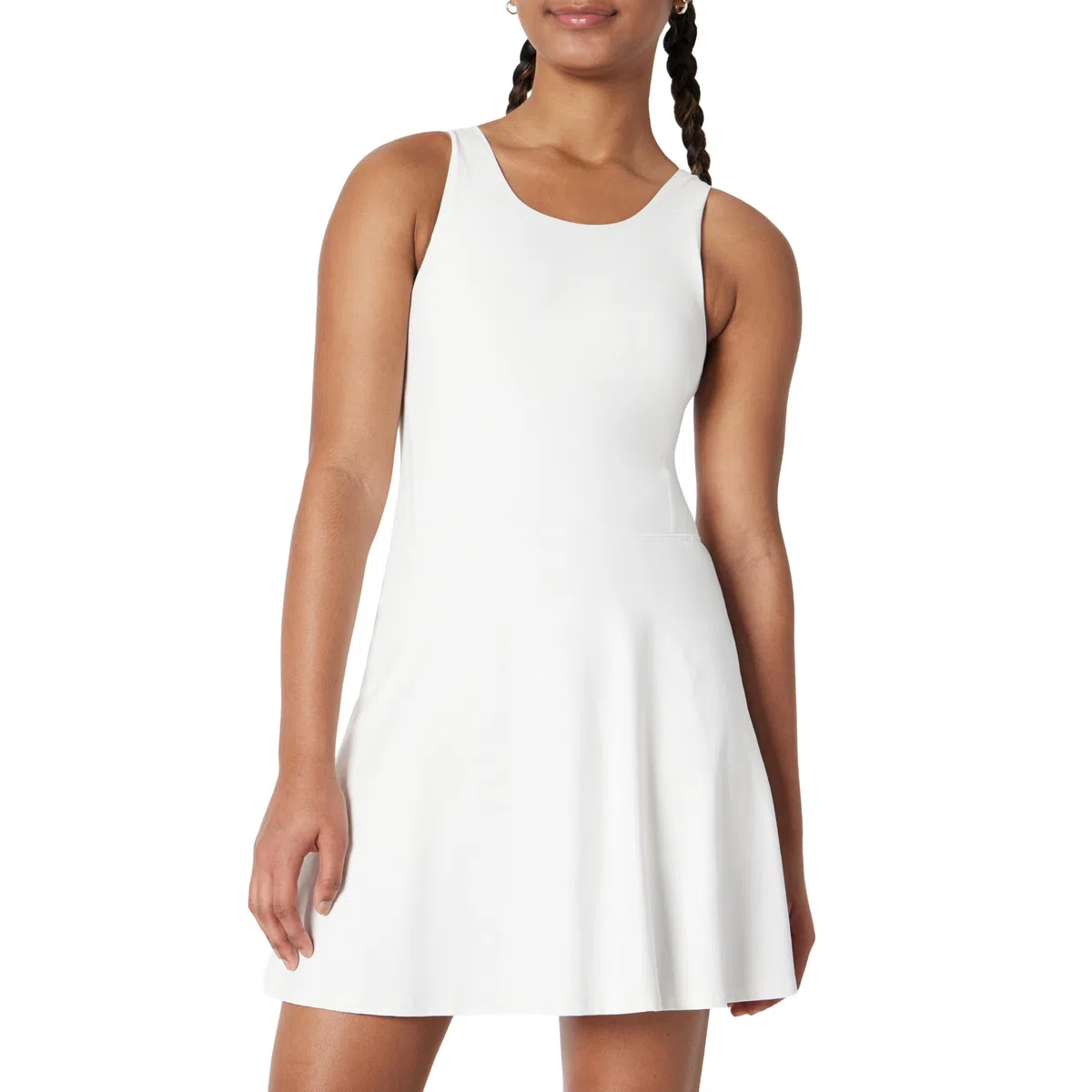 Amazon Essentials Bambine e Ragazze Abito da Tennis Tecnico in Tessuto Formflex Morbidissimo con Body, Reggiseno e Pantaloncini Integrati