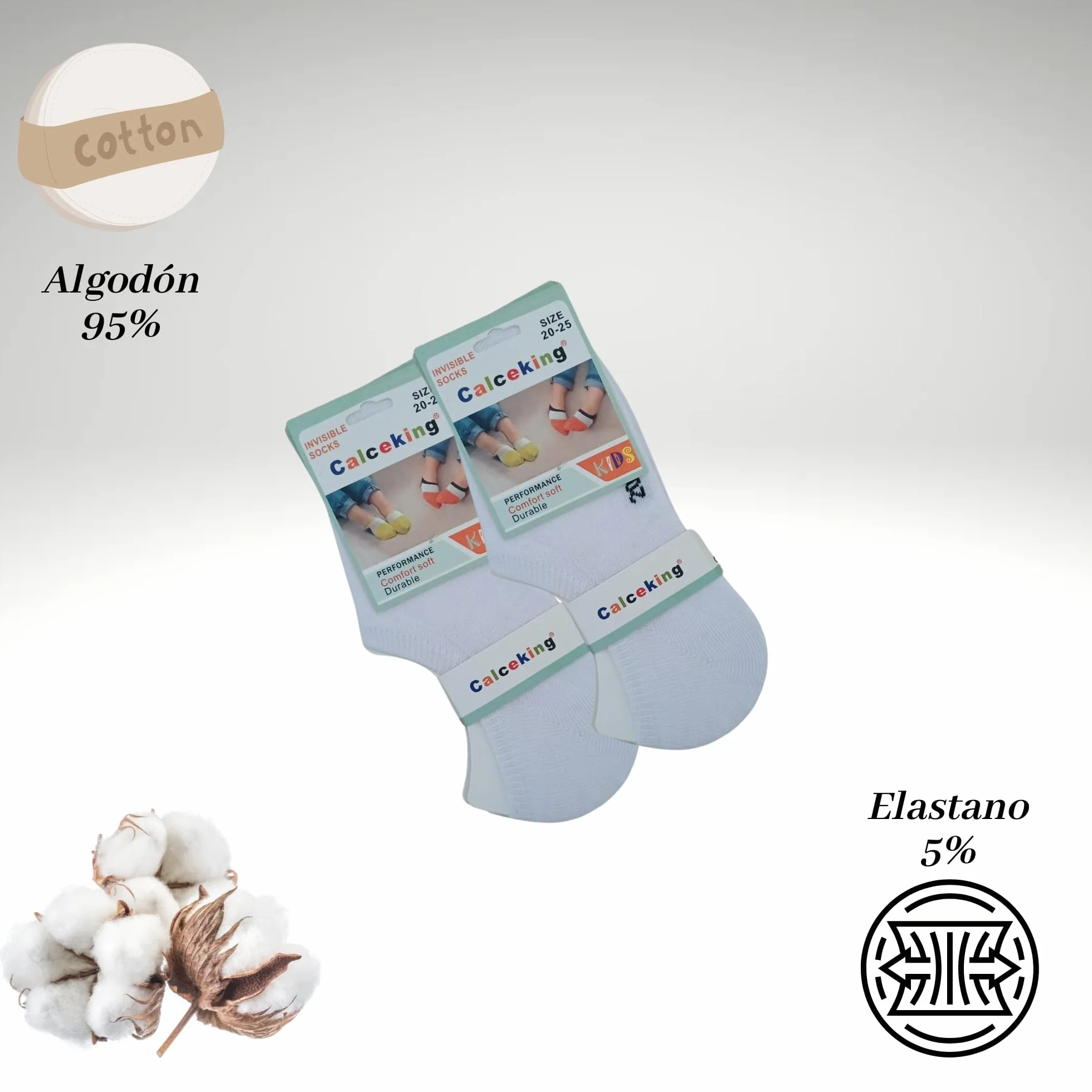 Calzini invisibili bambino/ragazza, in puro cotone calze corte, calze traspiranti morbide, antiscivolo-silicone per ogni occasione socks-pinkis-corti-sport