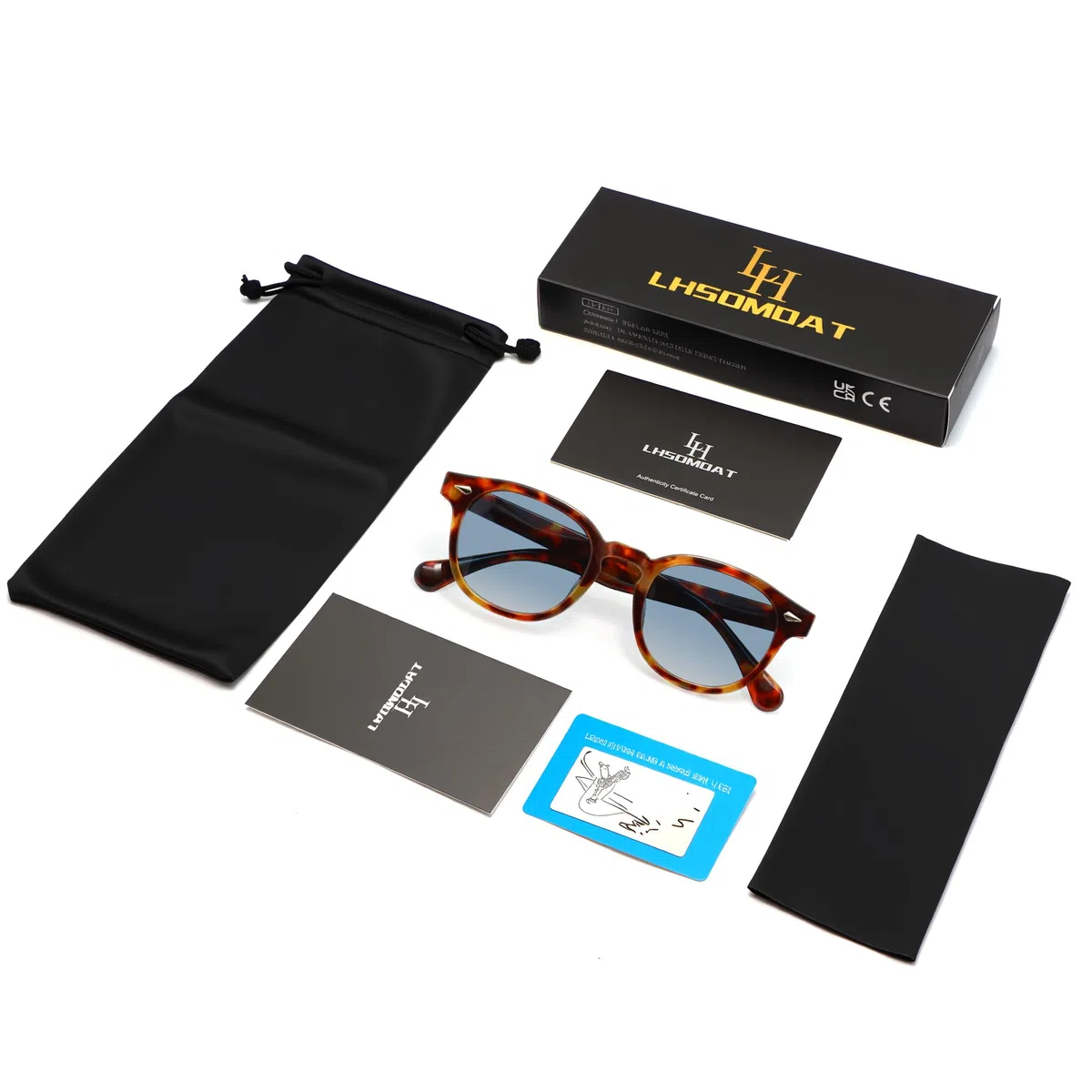 Occhiali da Sole Sportivi Rotondi Polarizzati Vintage Uomo/Donna, Stile Anni'70 Depp, Lenti Tinte UV400 per Guida Viaggi Spiaggia