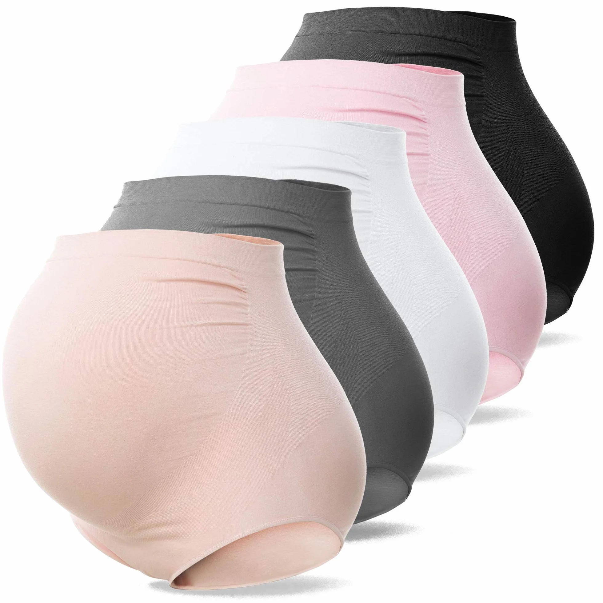 SUNNYBUY Biancheria Intima Premaman a Vita Alta da Donna per Gravidanza Senza Cuciture morbide Mutandine Hipster sopra Il pancione