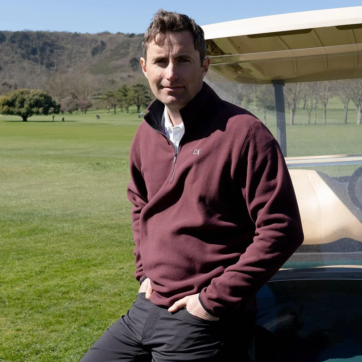 Calvin Klein Maglione da Golf Elasticizzato con 1/2 Zip Uomo 2026 Polar Fleece