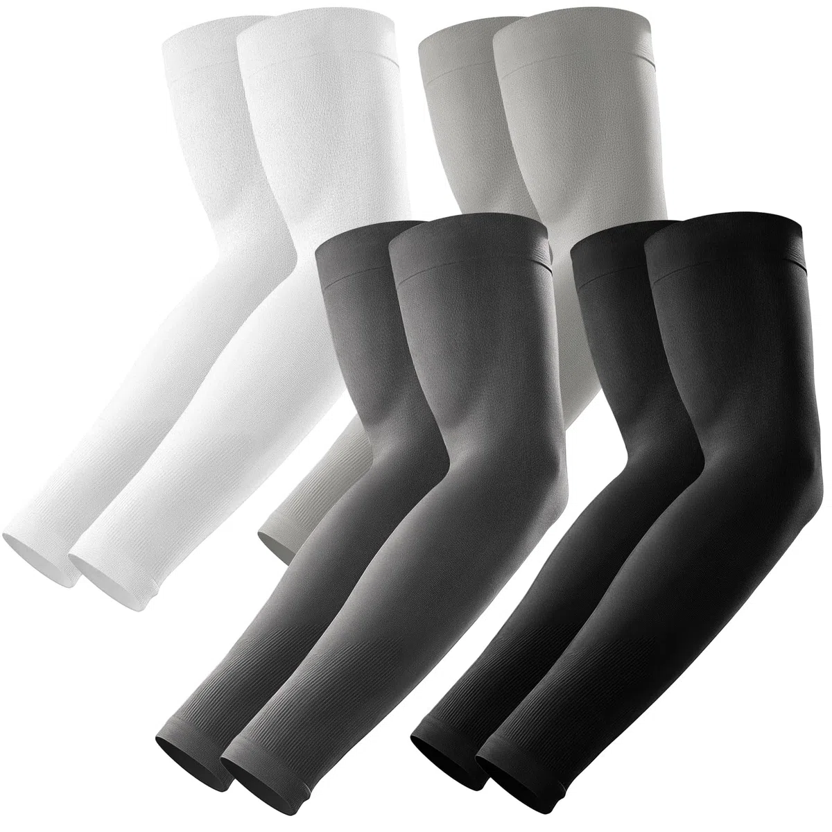 Protezione solare UV per uomo e donna, UPF 50+, scaldamuscoli estivi a compressione, unisex, scaldamuscoli per ciclismo, basket, golf, baseball, calcio