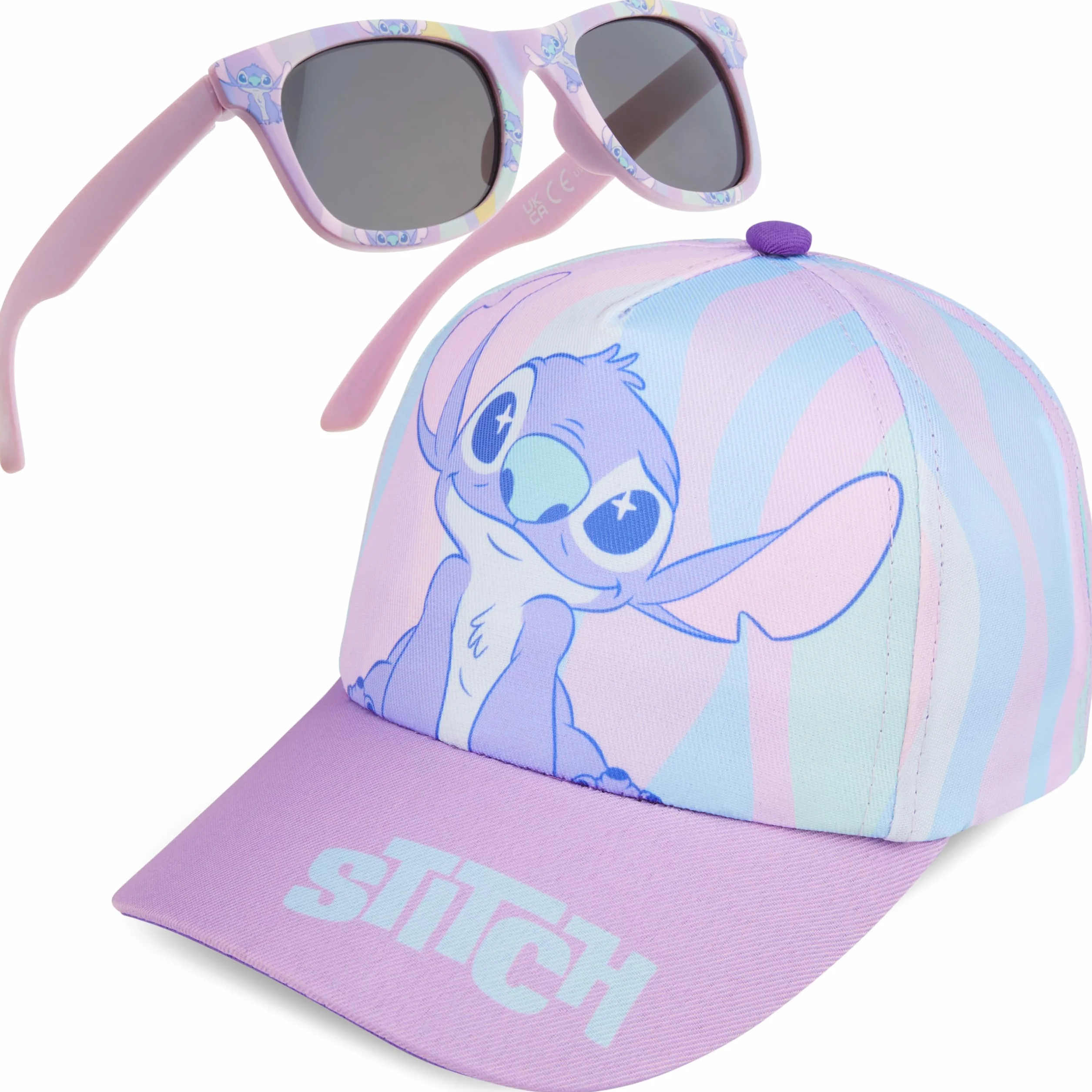 Get Trend Occhiali da Sole e Cappello Bambina Set Regolabile Cappello Protezione UV400 Occhiali da Sole Bambini