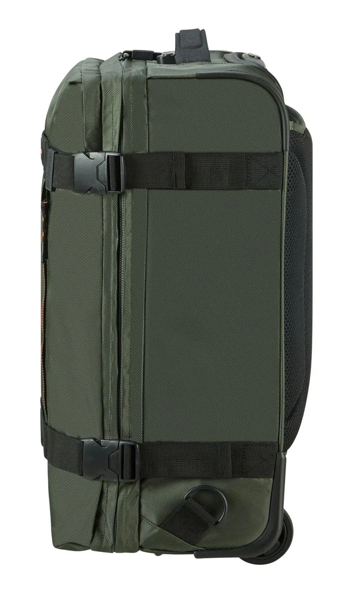 American Tourister Urban Track - Borsa da viaggio/Zaino con 2 rotelle S, 55 cm, 45.5 L, Verde (Dark Khaki)