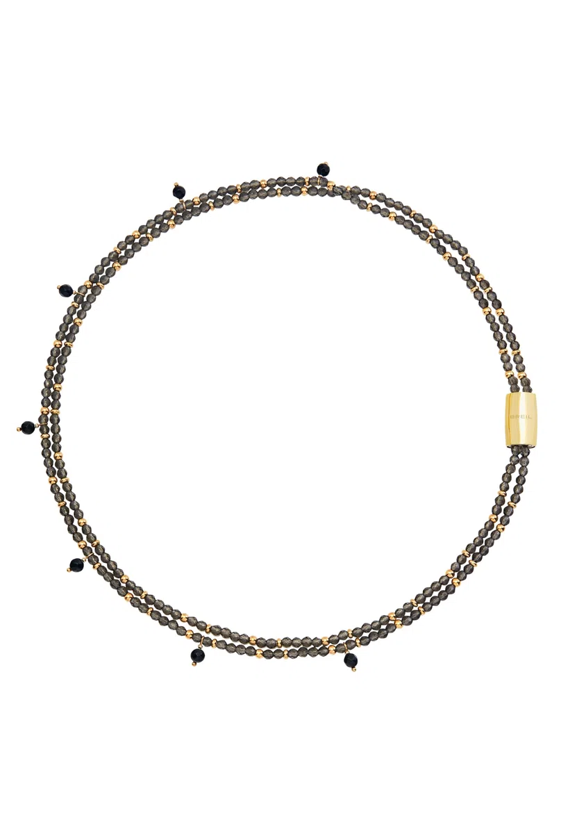 Breil, Collezione Magnetica System, Collana Donna a Due Catene con Pietre Naturali, Chiusura con Magnete, Compatibile con Tutti gli Elementi Magnetica System, Idea Regalo Donna
