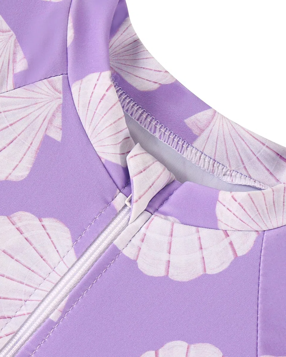 WYTbaby Costume da bagno per bambini, protezione UV, con bottoni, monopezzo, a maniche lunghe, per bambini da 3 mesi a 3 anni