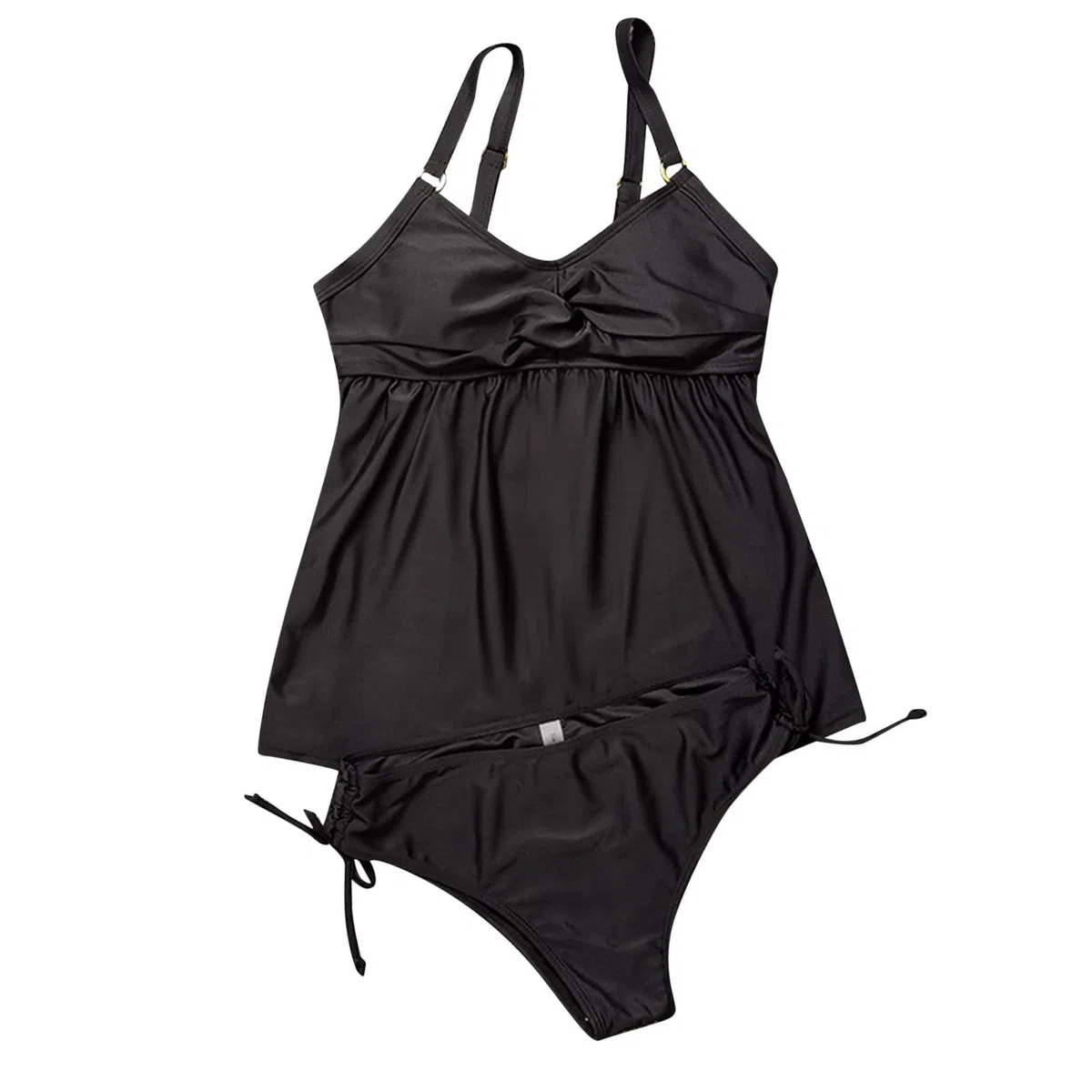 Costume Tankini Donna Mare Contenitivo Taglie Forti Costumi Mare 2 Pezzi Push Up Curvy Canotta con Boyshort/Slip Tankini Sets Vita Alta Costume Piscina da Bagno Elegante Brasiliana Stampa Beachwear