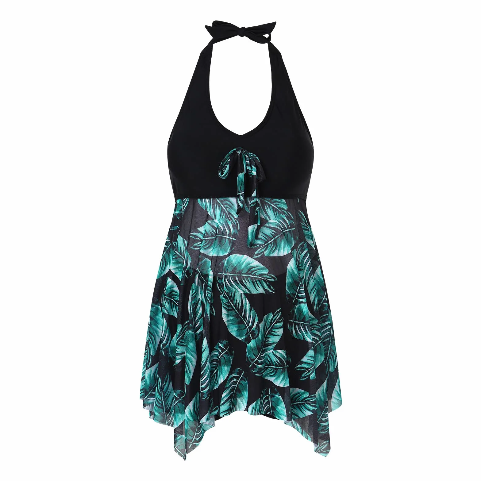 Generico Premaman Costume da Bagno Donna Due Pezzi Elegante maternità Tracolla Regolabile Controllo Addominale Bikini Incinta Tankini Due Pezzi Bikini