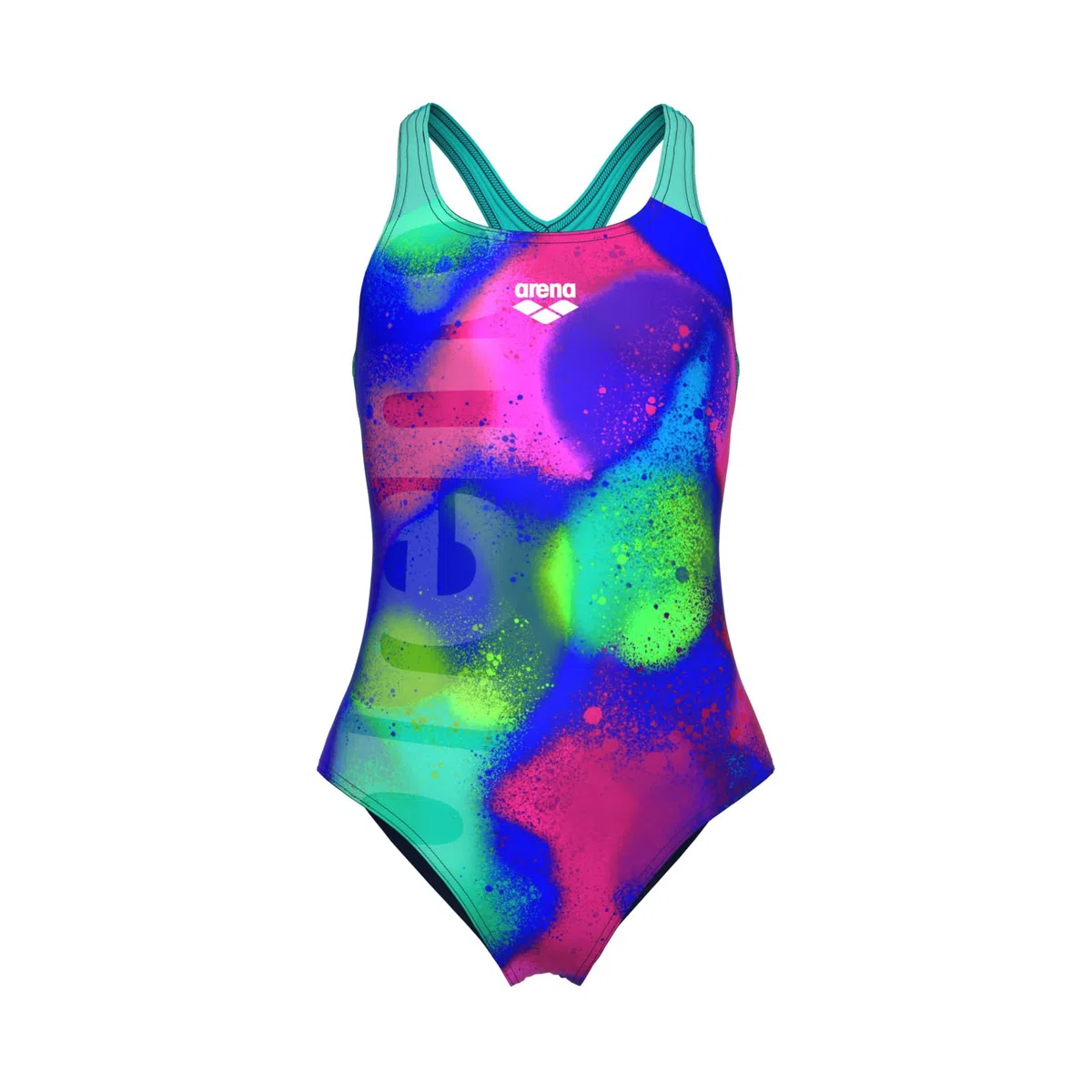 Arena Girl's Arena Spray Paint Swimsuit Swim PRO Back Intero Bambine e Ragazze