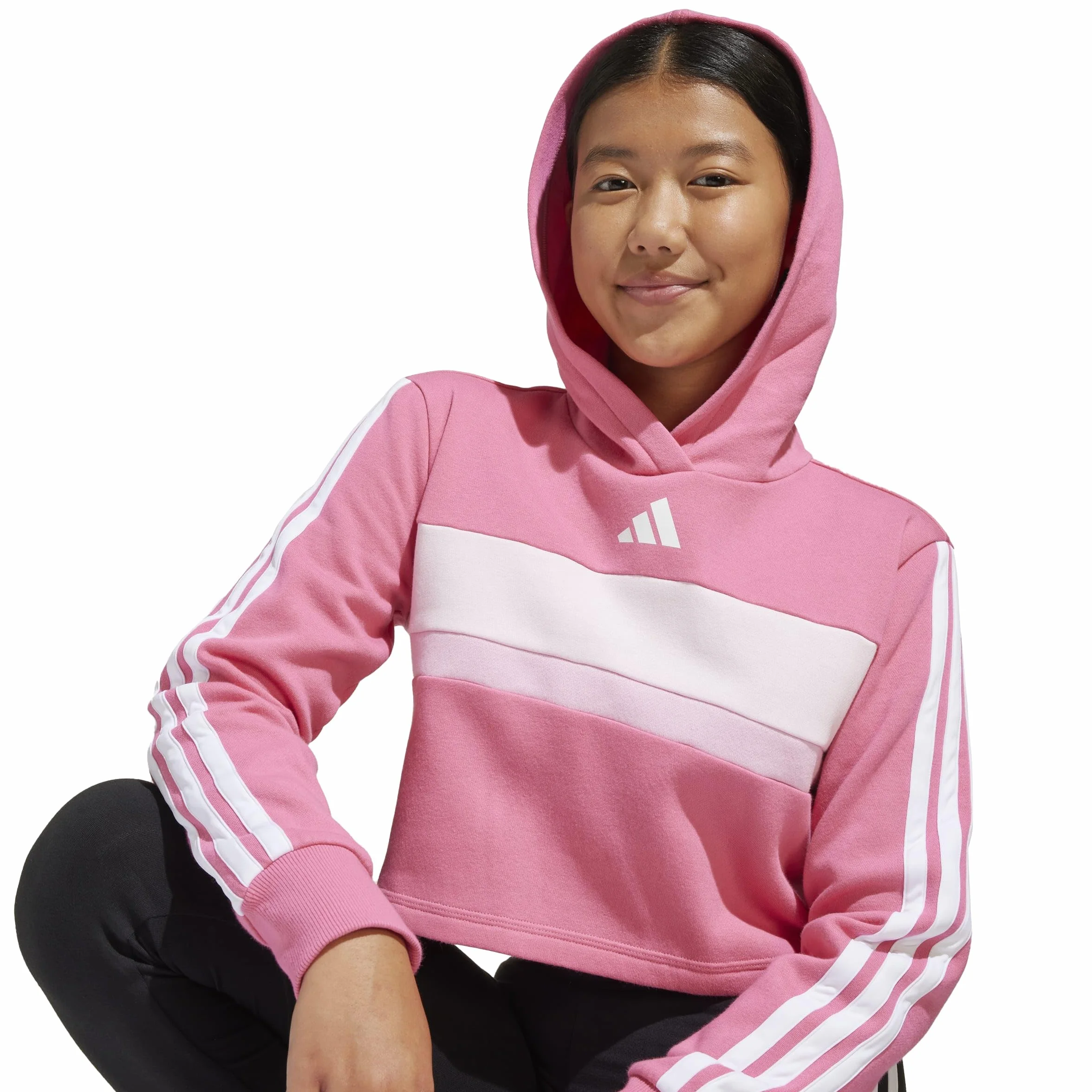 adidas Seasonal Essentials Tiberio 3 Stripes Fleece Leggings Set TUTA Bambine e ragazze