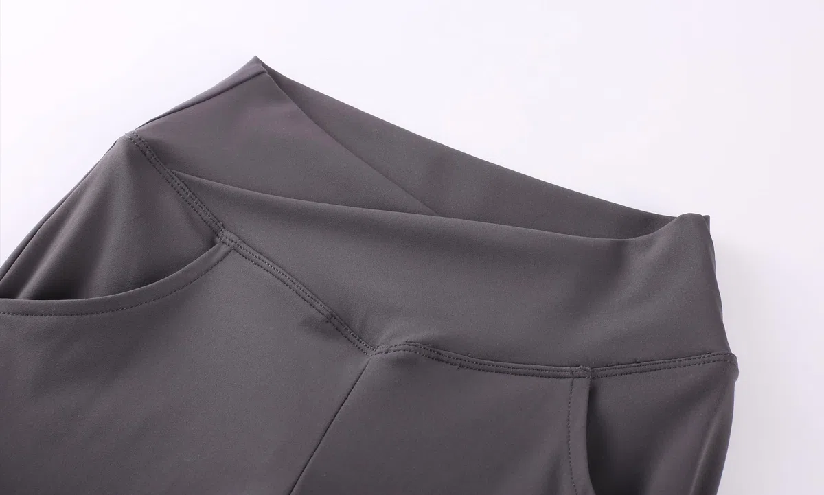 Pantaloni da yoga da ragazza, leggings svasati, per allenamento, abbigliamento sportivo, tinta unita, per 5-12 anni
