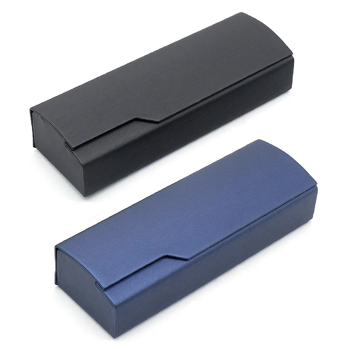 2 Pezzi Custodia Occhiali, Portaocchiali Astuccio Rigido per Uomini e Donne, Custodia per Occhiali Leggera, Portaocchiali da Sole, Nero, Blu