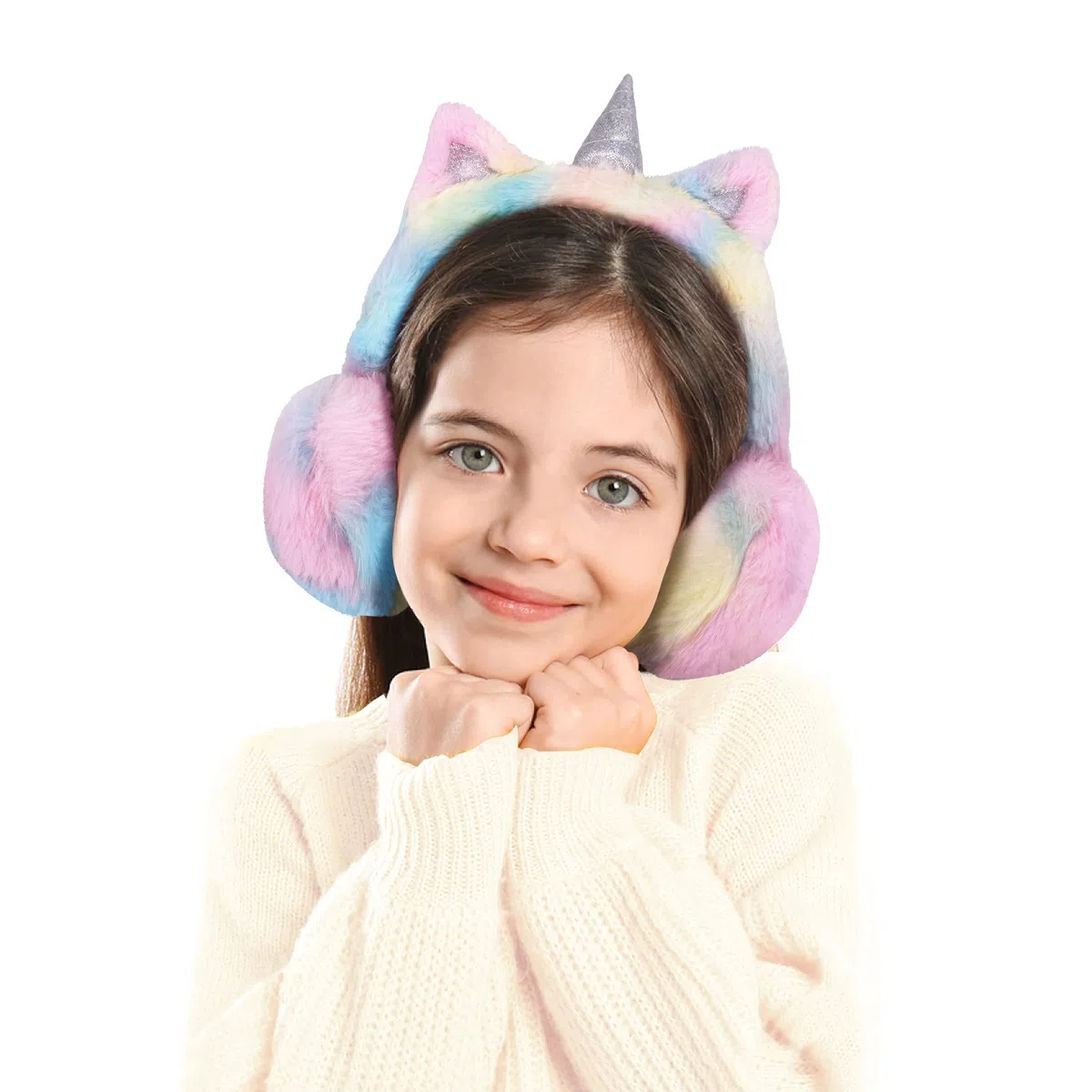 Ragazze Paraorecchie per bambini Paraorecchie con unicorno Paraorecchie in maglia con motivo animale