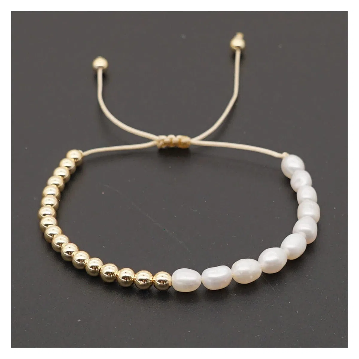 HLTYGWX Braccialetti per Donna Perla Braccialetto Estivo Placcato Spiaggia per Donna Gioielli Bohémien Braccialetti di Perline Regalo di San Cina