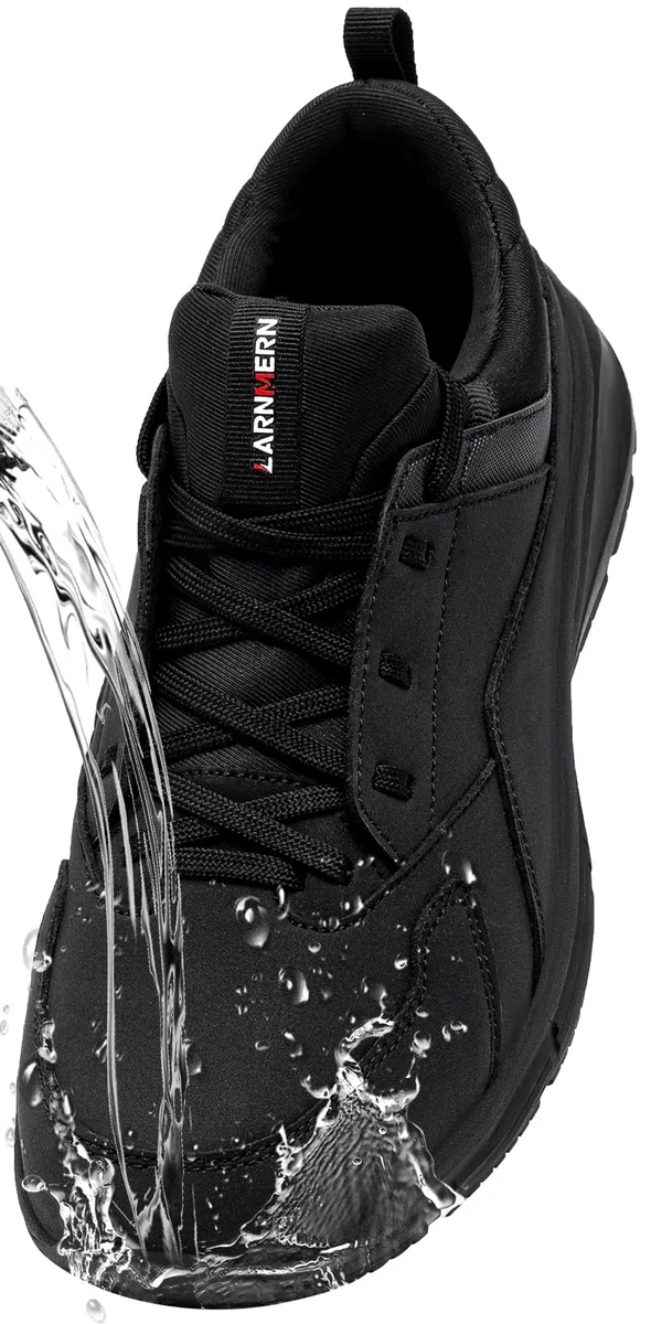 LARNMERN Scarpe Cucina Uomo Donna Scarpe Antiscivolo Scarpe da Cuoco Donna Uomo Impermeabili Lavoro Cameriere Ginnastica Sanitaria Senza Puntale