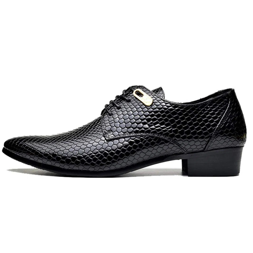 Scarpe da Uomo in Pelle Confortevoli Appartamenti con Lacci Scarpe Oxford Scarpe da Cerimonia per Matrimonio Formale con Punta a Punta