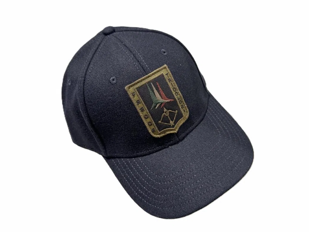 Aeronautica Militare Cappellino HA1228 Frecce Tricolori Uomo, Cuffia, con Visiera, Baseball, Misto Lana