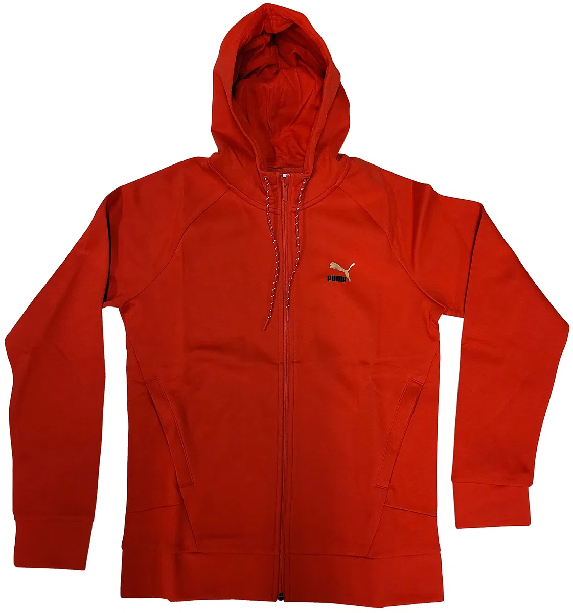 Men's Puma High Risk Red Classics Tech FZ Hoodie DK - M
