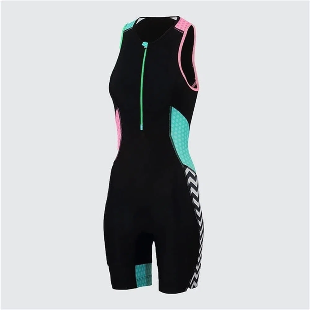 CYTSH Vestito da Ciclismo Donna Triathlon Suit da Donna Swimwear Swimwear Swimming Summer Yourwein Swimm Tuta con Gel Pad (Color : 2, Size : XS)