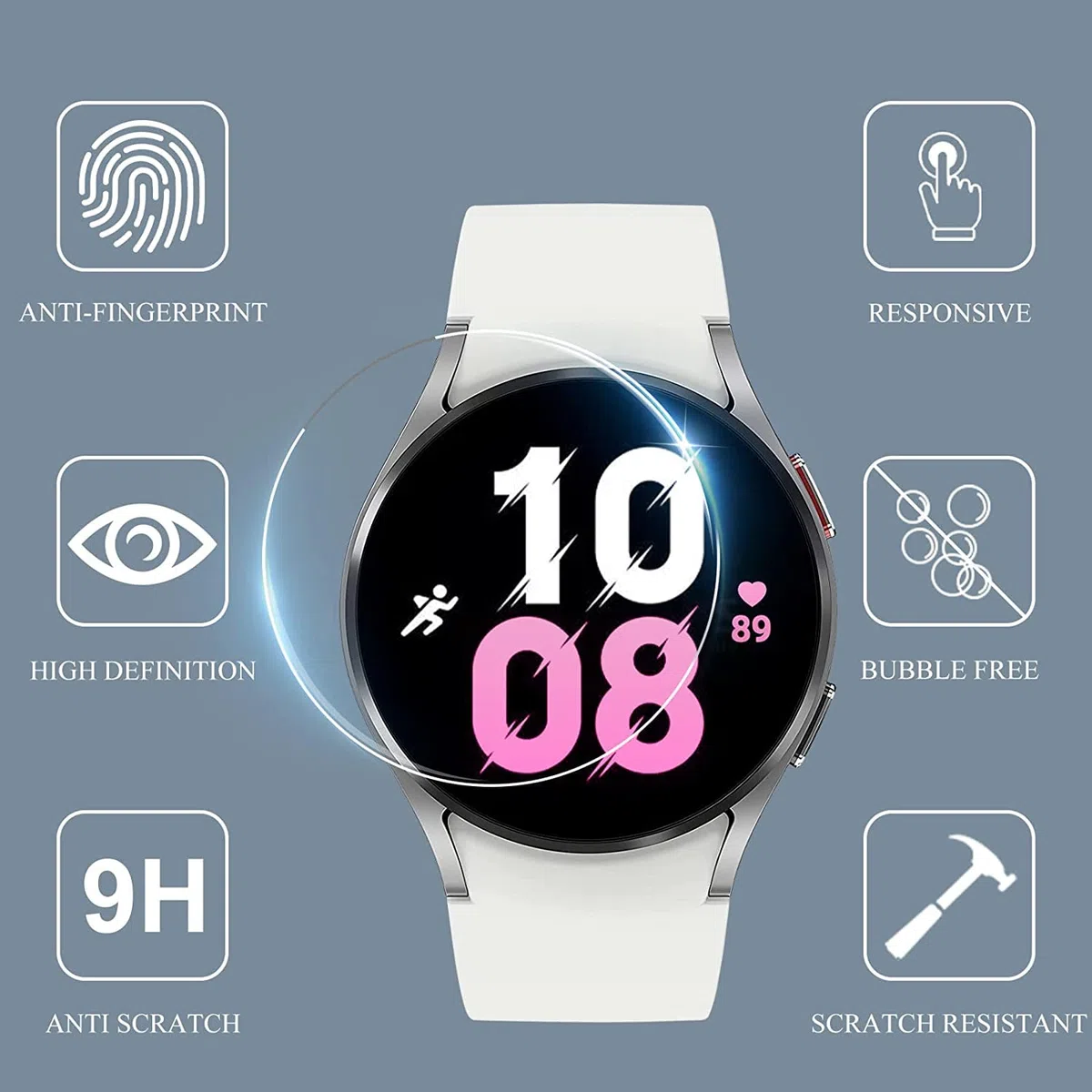 Blueshaweu Pellicola protettiva compatibile con Ulefone Armor Watch Pro, pellicola protettiva in vetro temperato con durezza 9H, compatibile con Armor Watch Pro (HD)