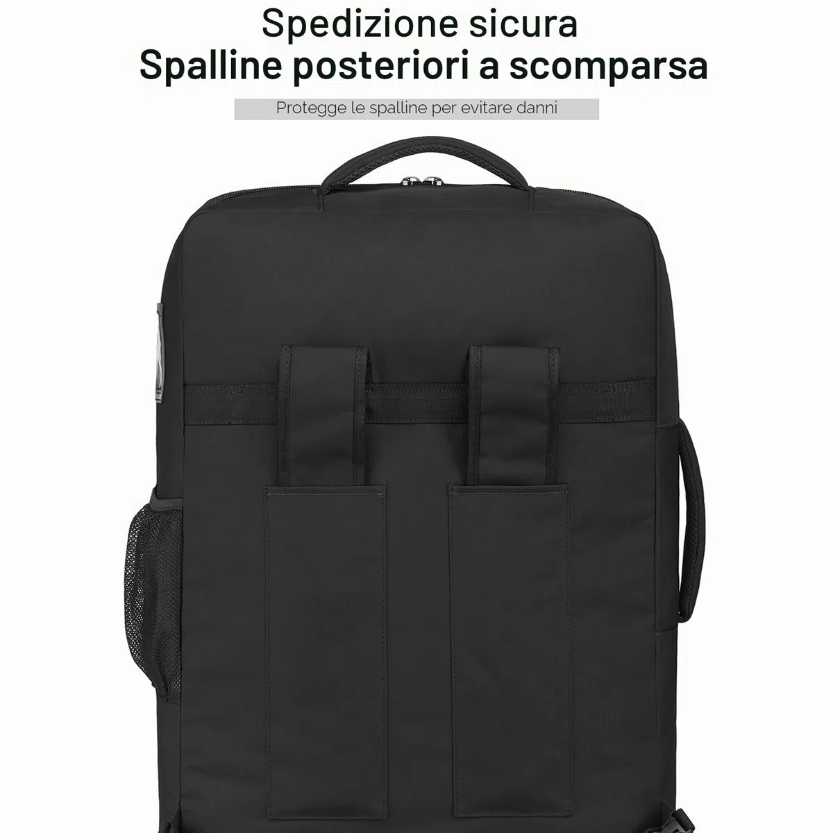 TUGUAN Borsa da viaggio per seggiolino auto per aereo con ruote girevoli, zaino imbottito per seggiolino auto, grande borsa a quadri per cancello, nero, 28 Inches, Zaino da viaggio per seggiolino auto