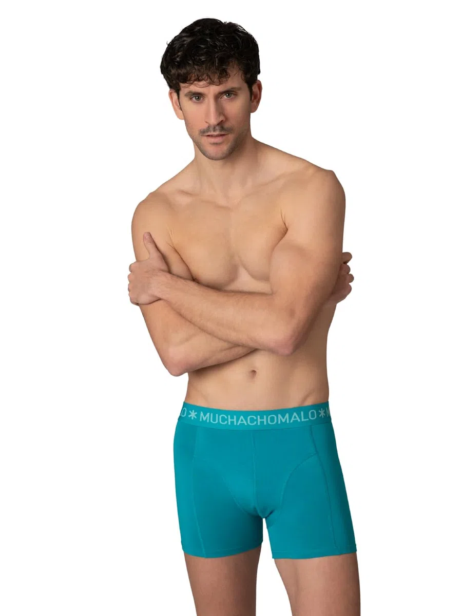 Muchachomalo Boxer da uomo, biancheria intima in cotone da uomo, confezione da 6 pezzi, boxer stampati, taglio classico, con elastico in vita