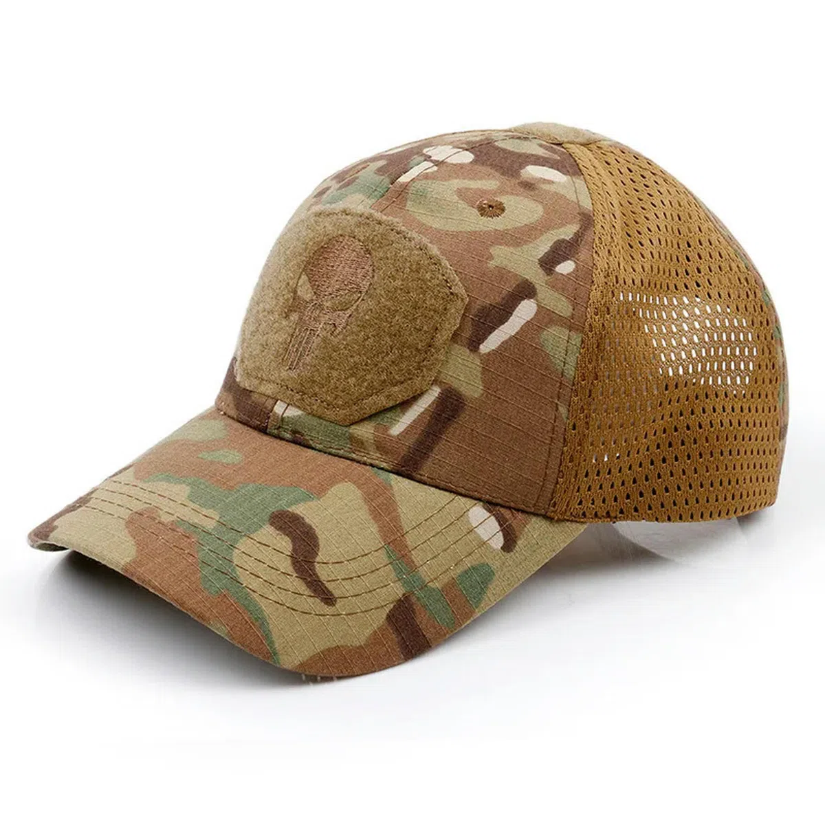 ESUKAR Cappellino da baseball mimetico militare estivo con teschio, regolabile, per softair, escursionismo, casquette, cappelli per uomo e donna