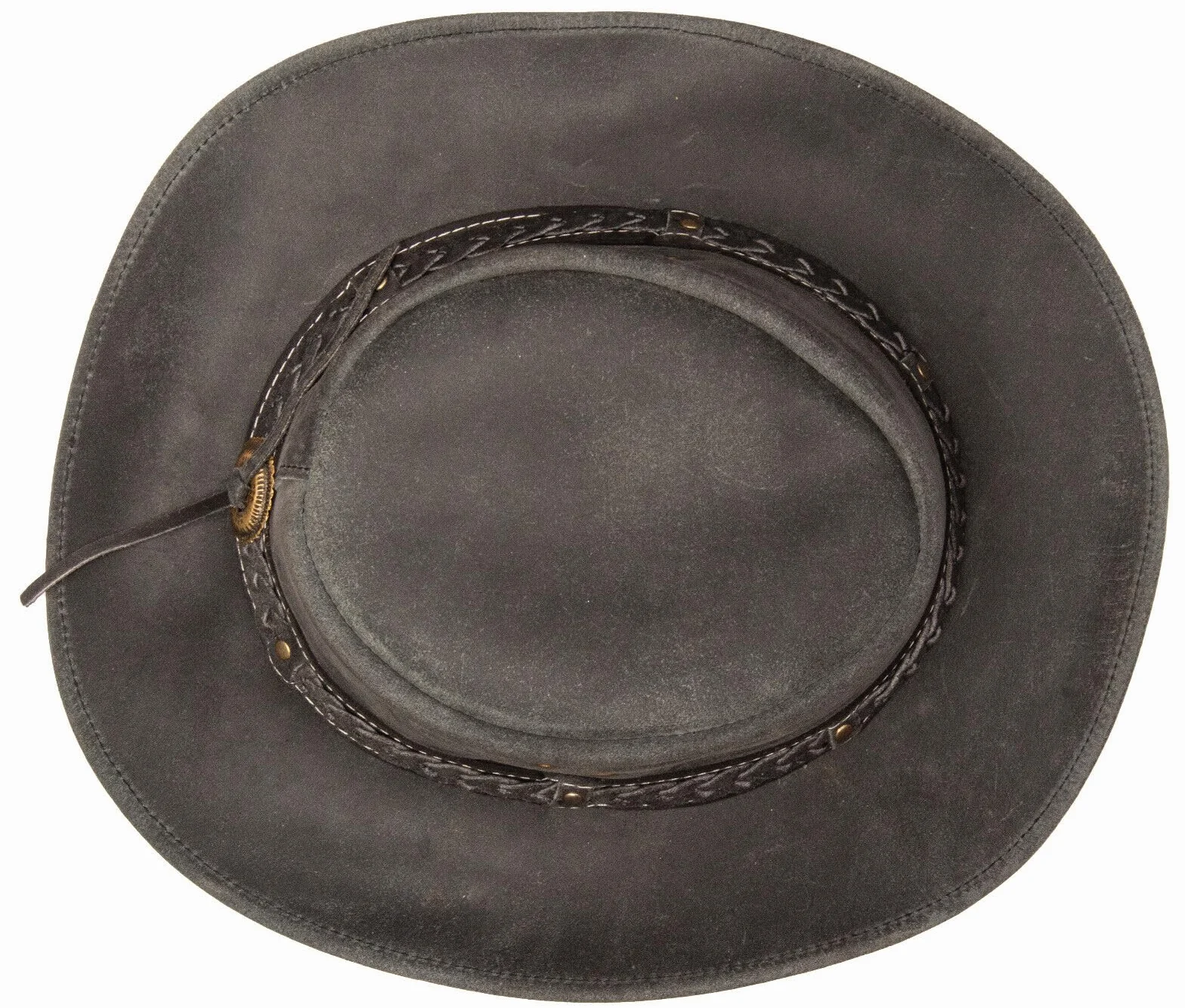Infinity Leather Cappello da Cowboy in Vera Pelle Australiana Occidentale Entroterra Bush