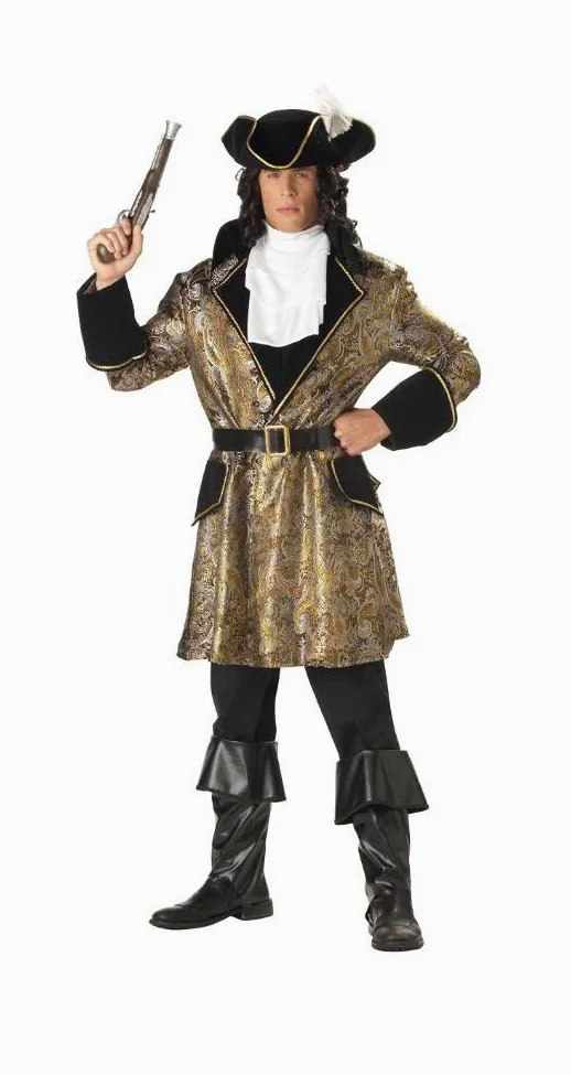 Costume da pirata barocco per adulti, taglia unica, Multi, taglia unica