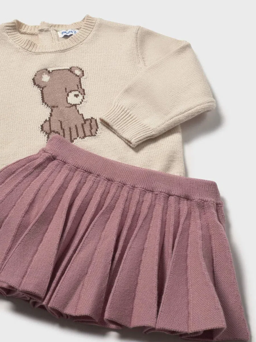 Mayoral Compl. Gonna Tricot per Bimba Orchidea 15-02925-016