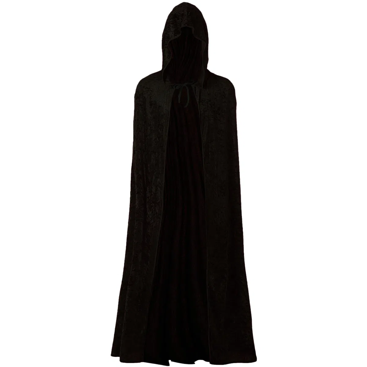 Carnavalife, mantello con cappuccio in velluto lungo medievale, costumi da strega, principessa vampiro, festa di carnevale di Halloween, rosso o nero, per uomini, donne, ragazzi, ragazze, taglie 90 cm o 140 cm ...