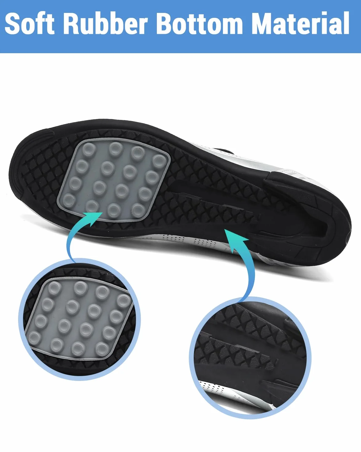 Hixingo Scarpe da Ciclismo Uomo Strada Donna Scarpe Da Equitazione su Strada e Montagna, Gomma Suola Scarpe da Ciclismo Senza Blocco 36-47 EU